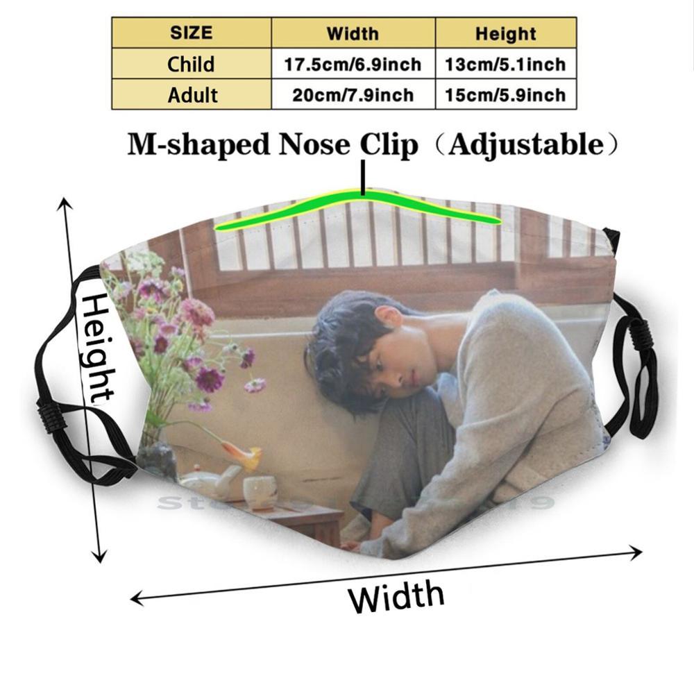 Изображение товара: Vixx N многоразовая маска с принтом Pm2.5 фильтр маска для лица для детей Vixx Cha Hak Yeon Cha Hak Yun Pookipsy