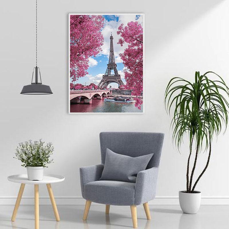 Изображение товара: Scenery DIY 5D Diamond Painting Cross Stitch Kits Diamond Embroidery Eiffel Tower Picture of Rhinestone Mosaic Handmade Gift