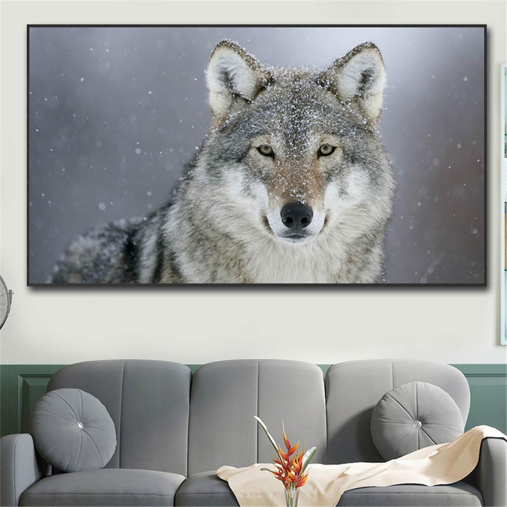 Изображение товара: Современные животные волк настенная живопись холст скандинавские плакаты и принты настенные картины для гостиной домашний декор