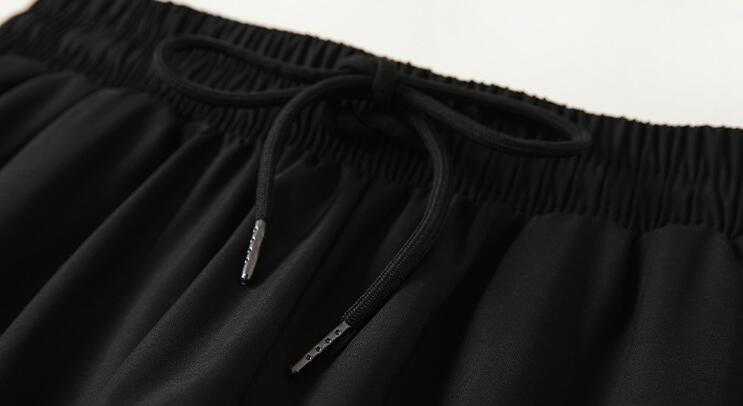 Изображение товара: Брюки женские с завышенной талией, узкие свободные штаны на молнии, брюки-джоггеры для бега, в стиле хип-хоп, осень