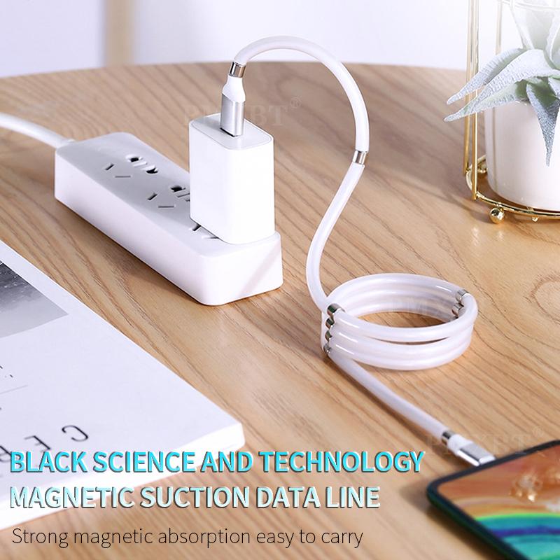 Изображение товара: Магнитный usb-кабель для зарядки телефона, Магнитный зарядный кабель длиной 1 м для Huawei P40 P30 Mate 30 20 Samsung S20 Xiaomi MI10 MI9
