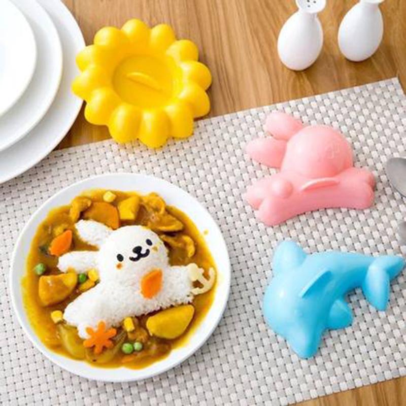 Изображение товара: Кролик, креативная форма для детского риса, форма для обеда, форма для приготовления пищи, инструменты для творчества, кухня, группа суши