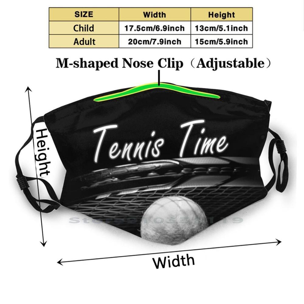 Изображение товара: Теннис-время | Теннисные печати многоразовый Pm2.5 фильтр DIY маска для лица детская теннисная время Born To Play теннисные плеер для настольного тенниса