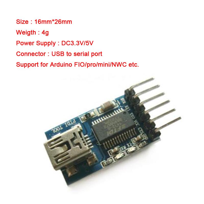 Изображение товара: Программатор OSD MINIMOSD FTDI 5 в USB/TTL MWC, модуль последовательного порта, отладчик, инструмент для загрузки программы для моделей радиоуправляемых дронов, самолетов, 1 шт.