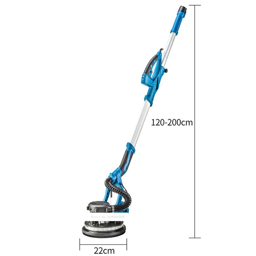 Изображение товара: WN-1620 Электрический полировщик из длинного стержня шлифовальная машина для стен пылеотталкивающего покрытия настенный шлифовальный станок Светодиодный светильник стены Шпатлёвки ШЛИФОВАЛЬНЫЕ шлифовальный станок 220V 1250W