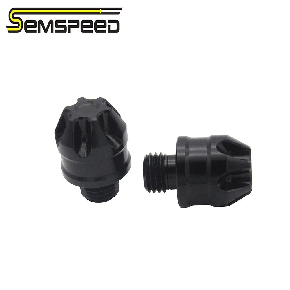 Изображение товара: SEMSPEED Универсальный M10x1.25mm мотоцикла с ЧПУ заднего вида зеркальный винт крышка болты гайка разъем для Honda X-ADV 750 2017-2019 2020