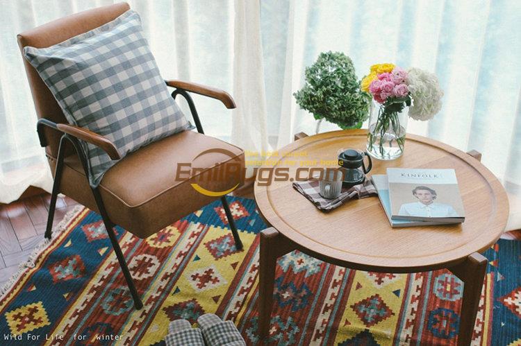 Изображение товара: Ковер из шерсти ручной работы в скандинавском стиле/ковер keeley kilim для дивана, чайного столика