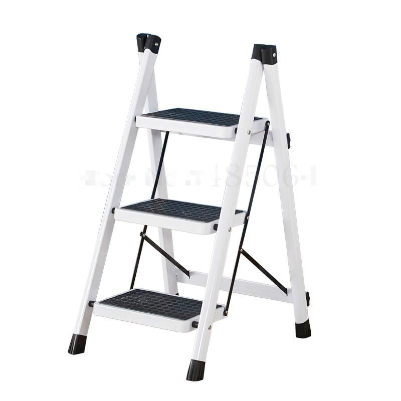 Изображение товара: Складной стул-лестница, многофункциональный эскалатор, утолщенный, железная трубка, педаль, крытая лестница в елочку, складной стул