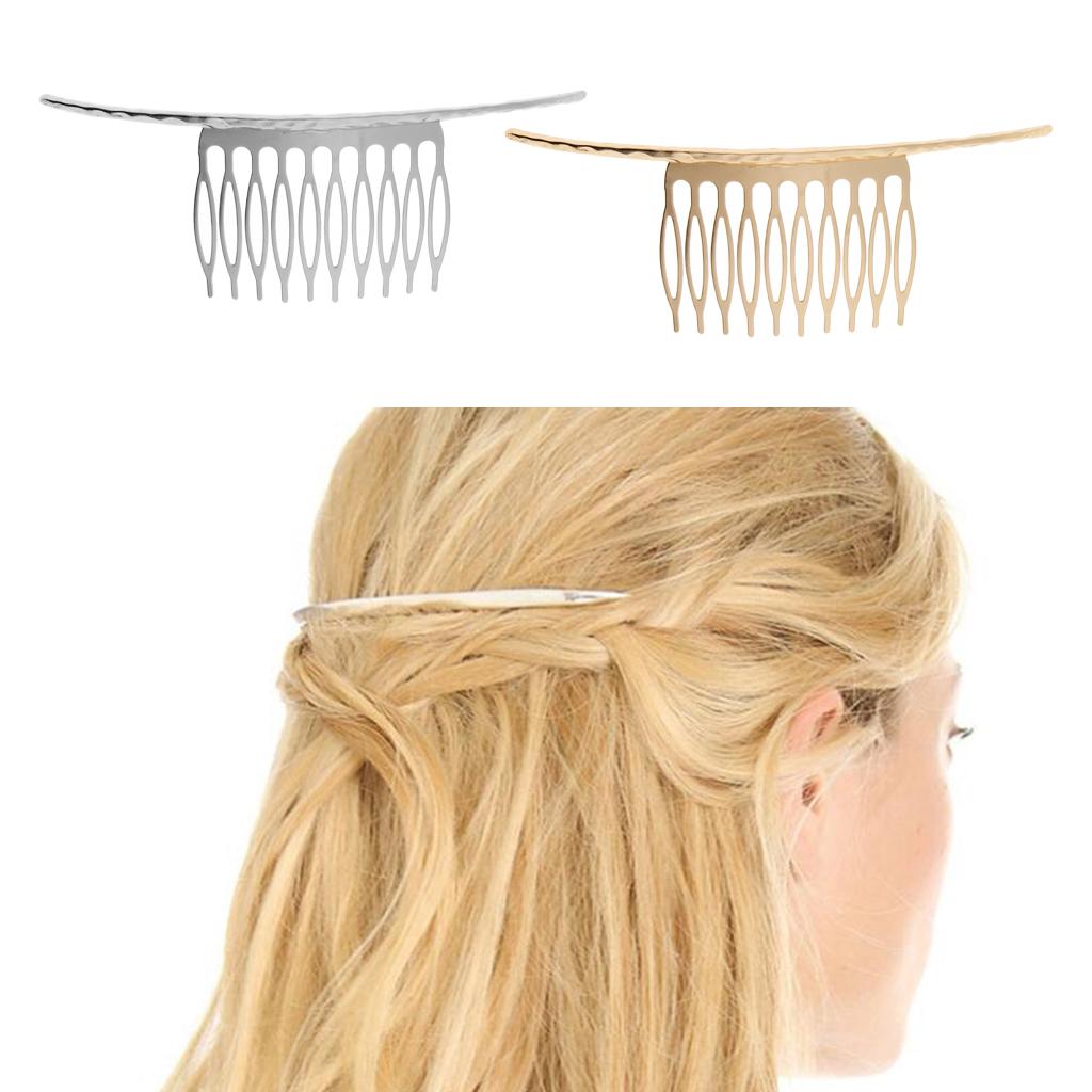 Изображение товара: Пустая заколка для волос расческа для волос 10 зубов DIY аксессуары для волос для невесты украшения для волос