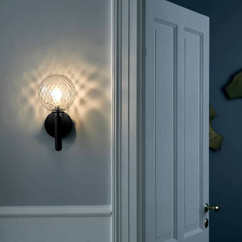Изображение товара: Винтажный настенный светильник из камня, Стеклянные Настенные Бра в форме гусиной шеи, зеркальный светильник, светодиодный прикроватный светильник для спальни, коридора, настенный светильник, настенный светильник