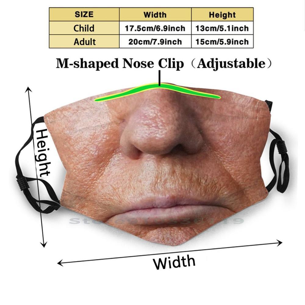 Изображение товара: Президент США Забавный Трамп лицо рот дизайн Пылезащитный фильтр смываемая маска для лица дети Президент Трамп лицо
