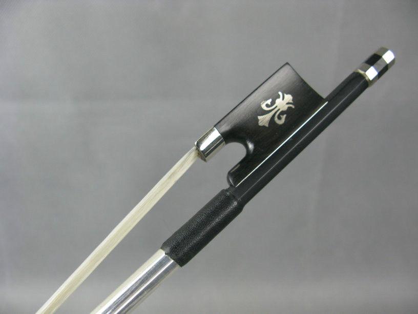 Изображение товара: 1 шт. высококачественный сбалансированный, черный углеволоконный 4/4 лук для скрипки, отличный лук для скрипки 4/4