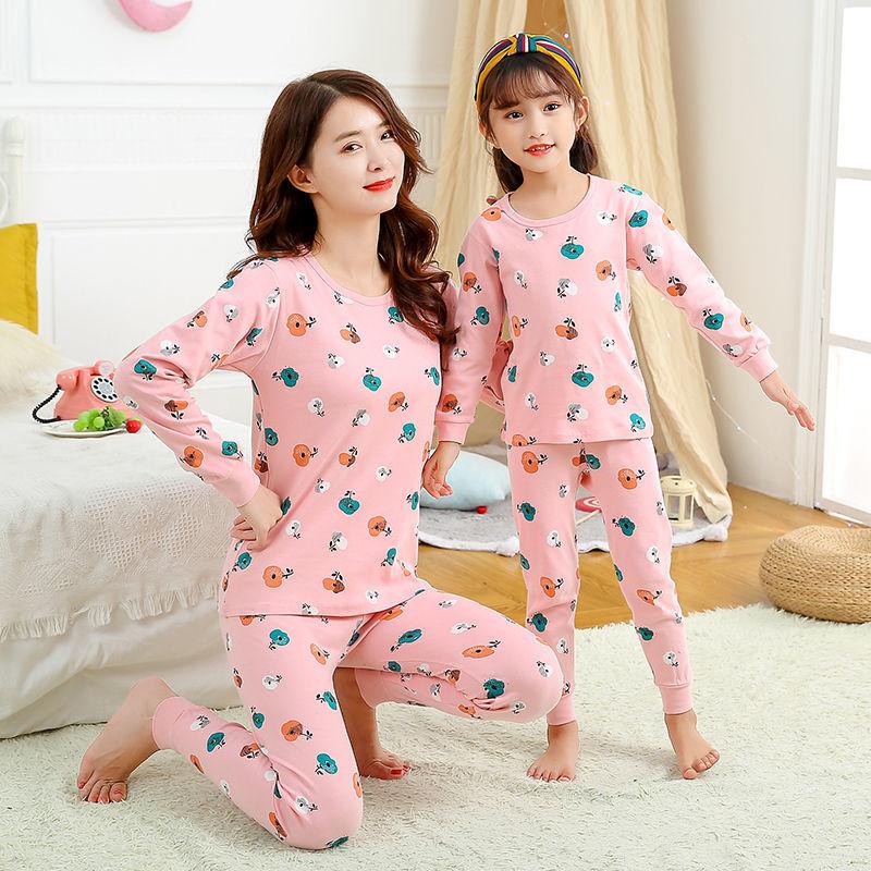 Изображение товара: Комплект пижамный, хлопковый, для родителей и детей, зимний
