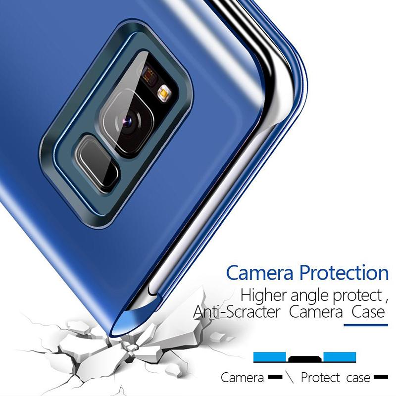 Изображение товара: Зеркальный умный чехол-книжка для Samsung Galaxy S7 Edge, кожаный чехол-книжка для Samsung S7 S 7 Edge, чехлы