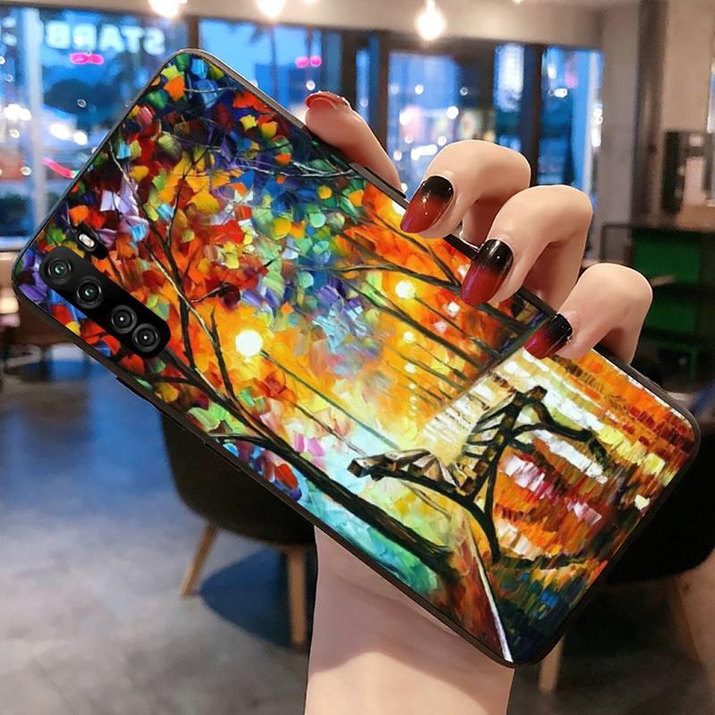 Изображение товара: Night Van Gogh Art Oil Paint Autumn Maple Phone Case for Huawei P20 P30 P40 lite E Pro Mate 30 20 Pro P Smart 2020 P10