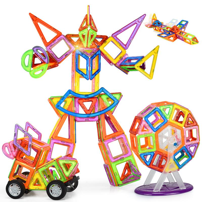 Изображение товара: 86 шт. мини Магнитные строительные блоки игрушки 3D DIY Магнитный конструктор Набор Модель и строительные магнитные блоки Развивающие игрушки для детей