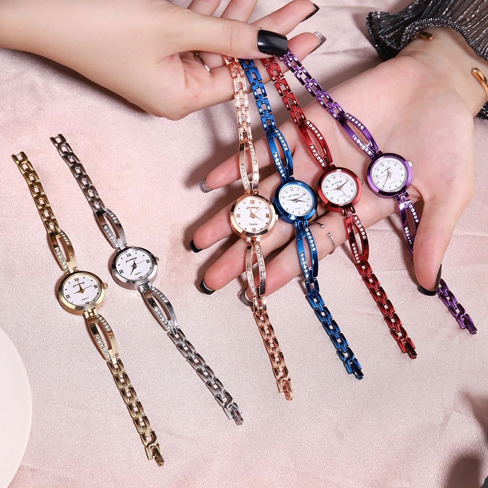 Изображение товара: Ladies Quartz Wristwatches Fashion Casual Women Dress Watch Reloj Mujer Luxury Watches Stainless Steel Small Gold Bracelet Watch