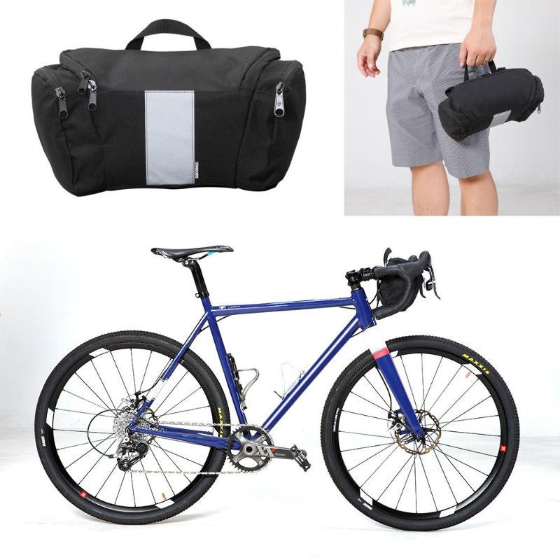 Изображение товара: 3L руль велосипеда сумка Корзины Водонепроницаемый MTB дорожный велосипед корзина передняя рамка Задняя сумка для хранения велосипед аксессуары Велоспорт