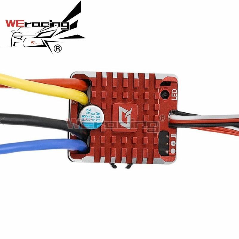 Изображение товара: Hobbywing QuicRun 1:10 1/8 WP гусеничная щетка с щеткой 80A электронный контроллер скорости водонепроницаемый ESC с программной коробкой светодиодный BEC XT60