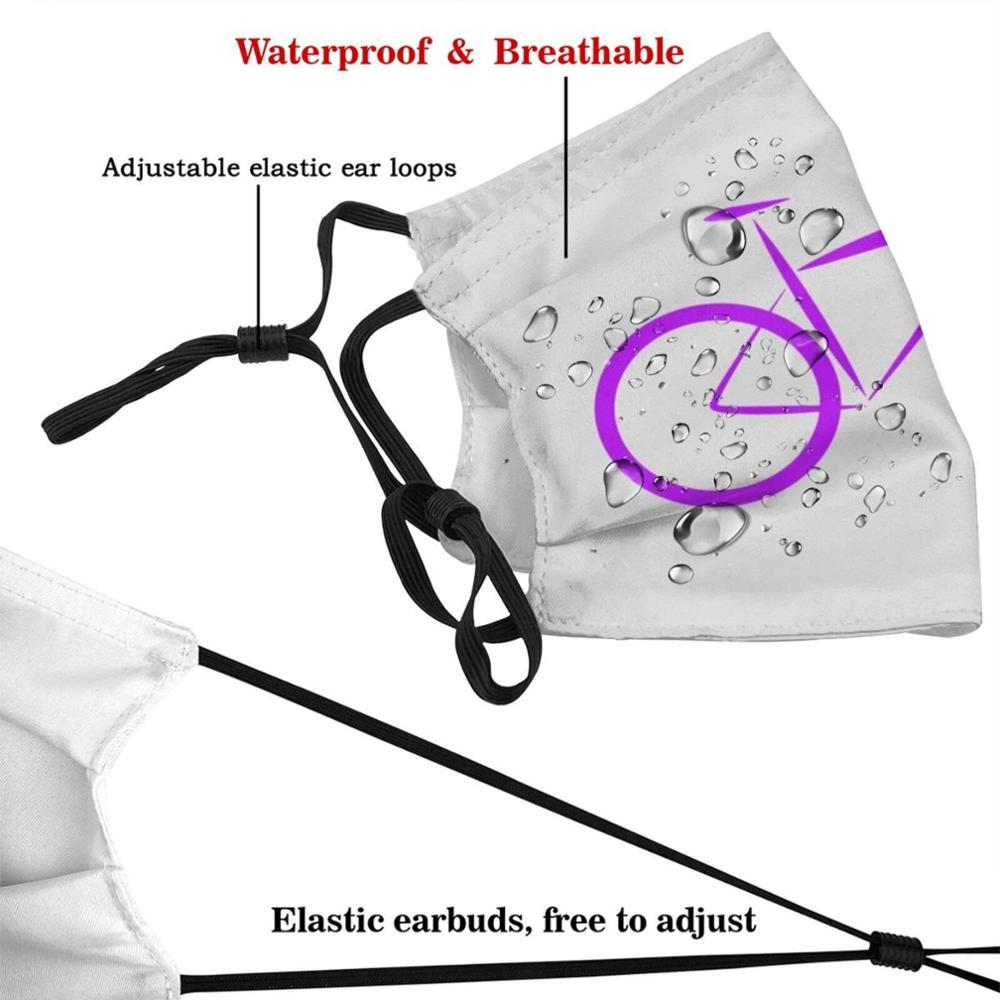 Изображение товара: Стильная маска для гоночного велосипеда | Многоразовая маска с принтом фиолетового и серого цветов Pm2.5, маска для лица с фильтром, детская маска для езды на велосипеде, велосипеде, езды на велосипеде, гоночного велосипеда