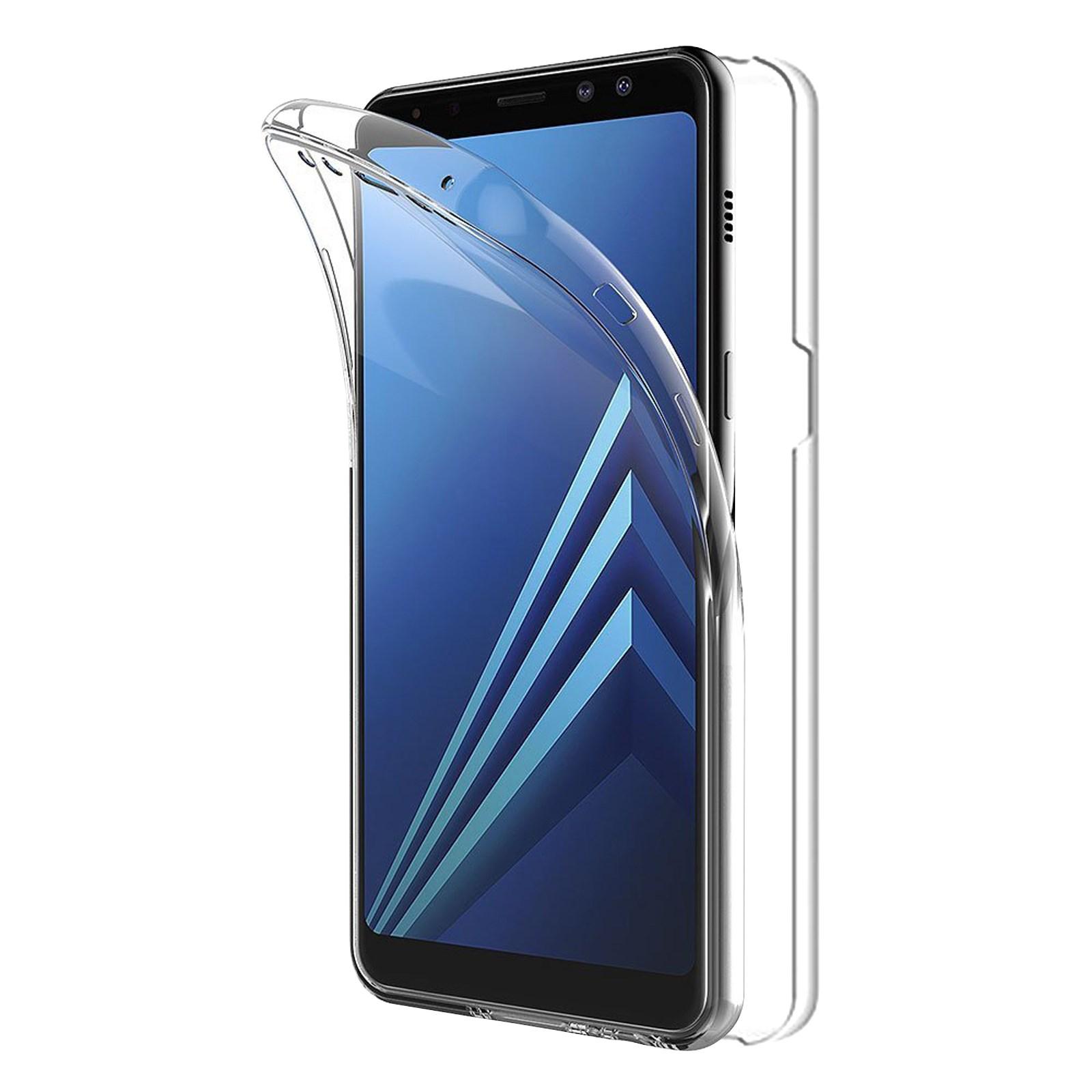 Изображение товара: TBOC чехол для Samsung Galaxy A8 (2018) - A5 (2018) - Полностью прозрачный Чехол [Силиконовый ТПУ] двусторонний [360 градусов]