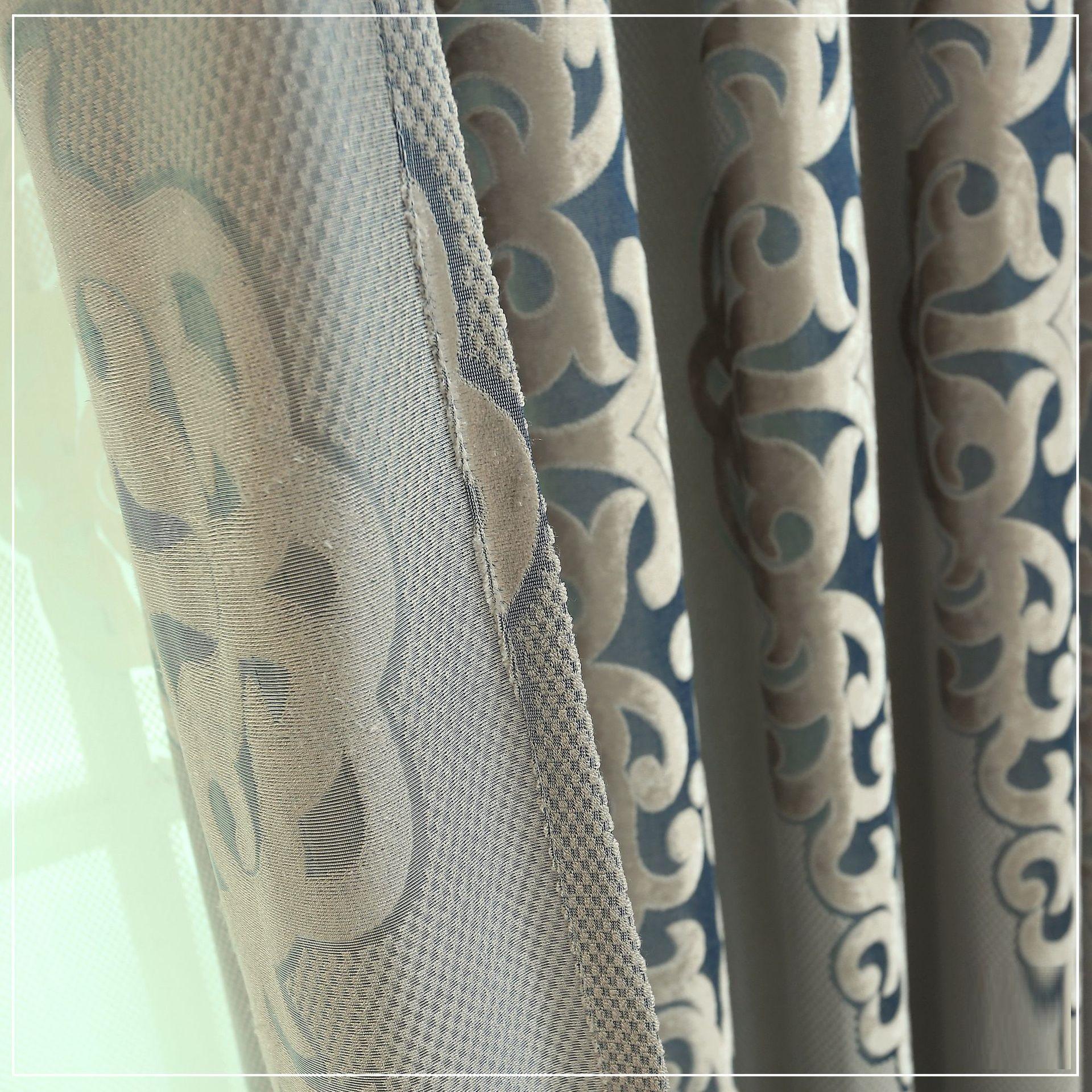 Изображение товара: Европейская роскошная вилла вышитые затемняющие шторы для гостиной Royal королевские шторы для спальни кухонные оконные шторы