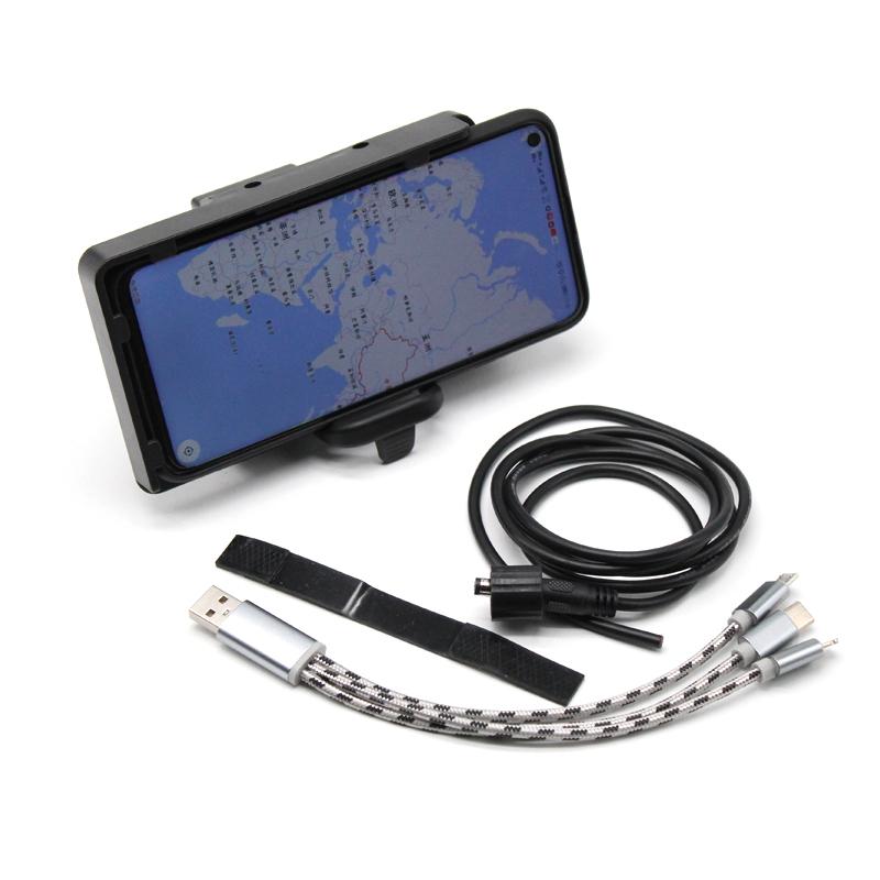 Изображение товара: Держатель для телефона с USB зарядным устройством для мотоцикла SUZUKI DL250 VERSYS DL 250, регулировка функции подъема ветрового стекла, пластина GPS-навигации