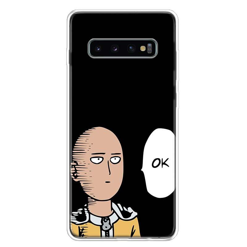 Изображение товара: Чехол для телефона с аниме One Punch Man для Samsung Galaxy S10 Plus S20 FE S21 S22 Ultra S10E S9 S8 + S7 Edge J4