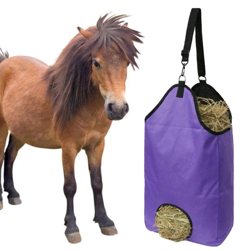 Изображение товара: Сумки для хранения сена для лошадей, овец, сумка-тоут для медленного кормления сеном, сумка для сена для домашних животных, сумки для переноски