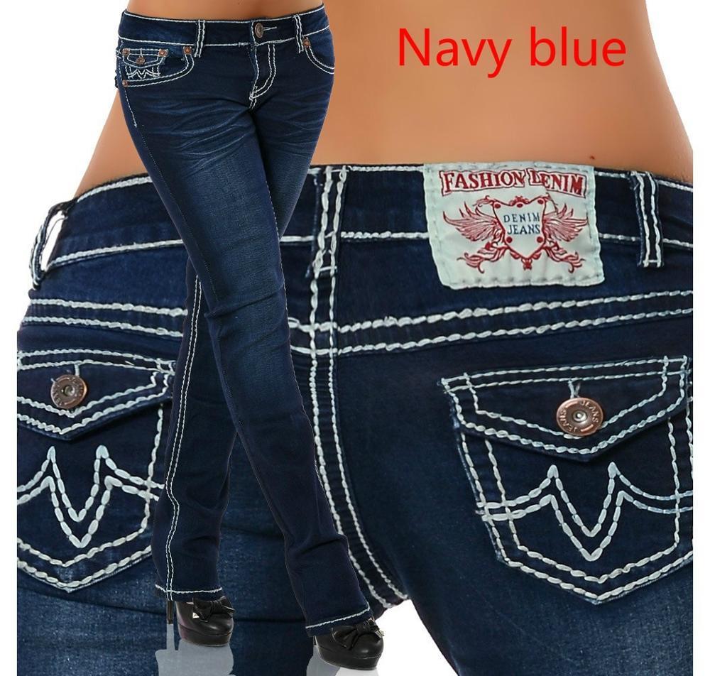 Изображение товара: Женские джинсы, узкие прямые джинсы, женские джинсы с заниженной талией и карманами, женские джинсы, брюки, офисные женские джинсы-карандаш для дам