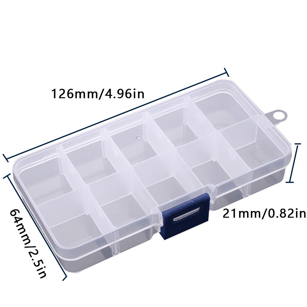 Изображение товара: 5pcs Grid Box Pills Jewelry Storage Case PP Plastic Rhinestones Tablets Organizer Container