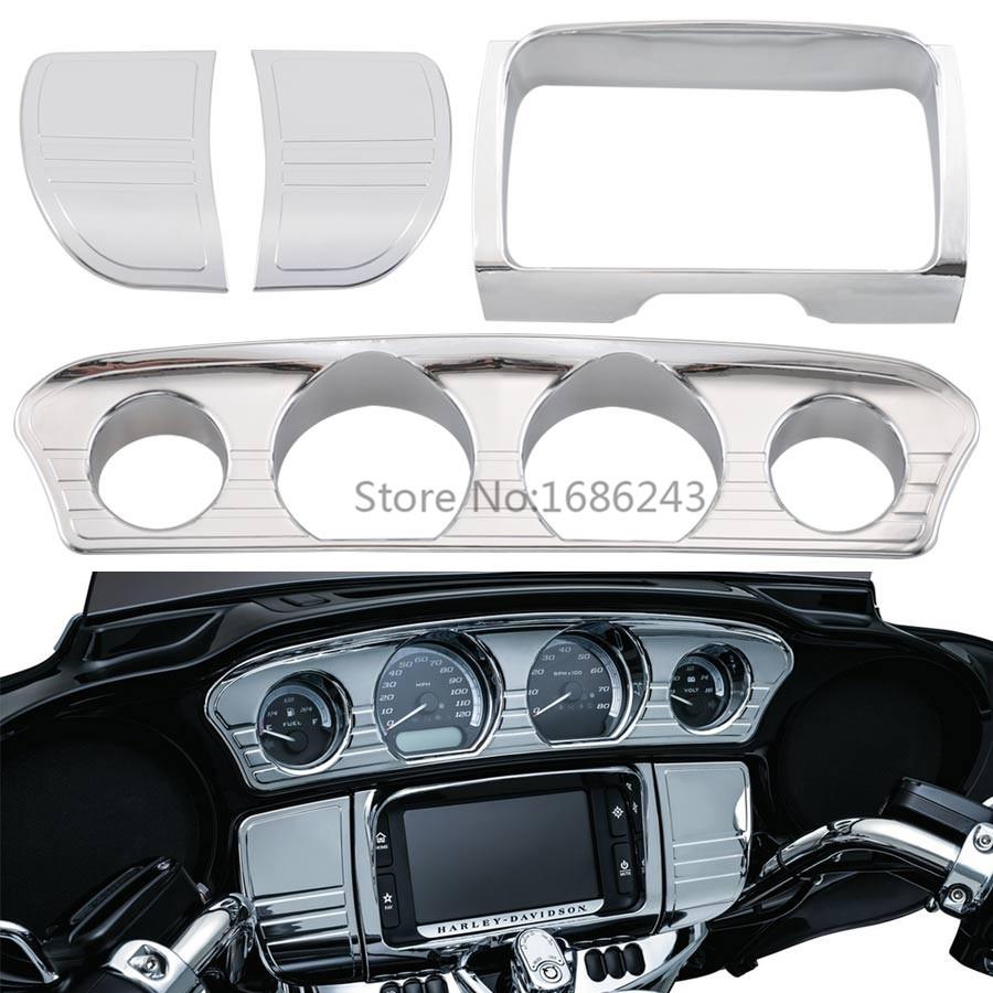 Изображение товара: Панель для мотоцикла, стерео, отделка для радиатора, Обложка для колонки, Обложка для Harley Electra Glide Street Glide Ultra 2014-2019