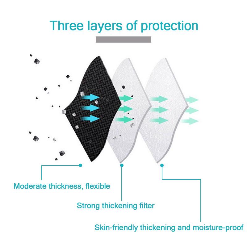 Изображение товара: Быстрая доставка, маска для лица, трехслойная маска без ворса, противопылевая маска для рта, Ветрозащитная маска для лица, маска для лица, в наличии 24 часа