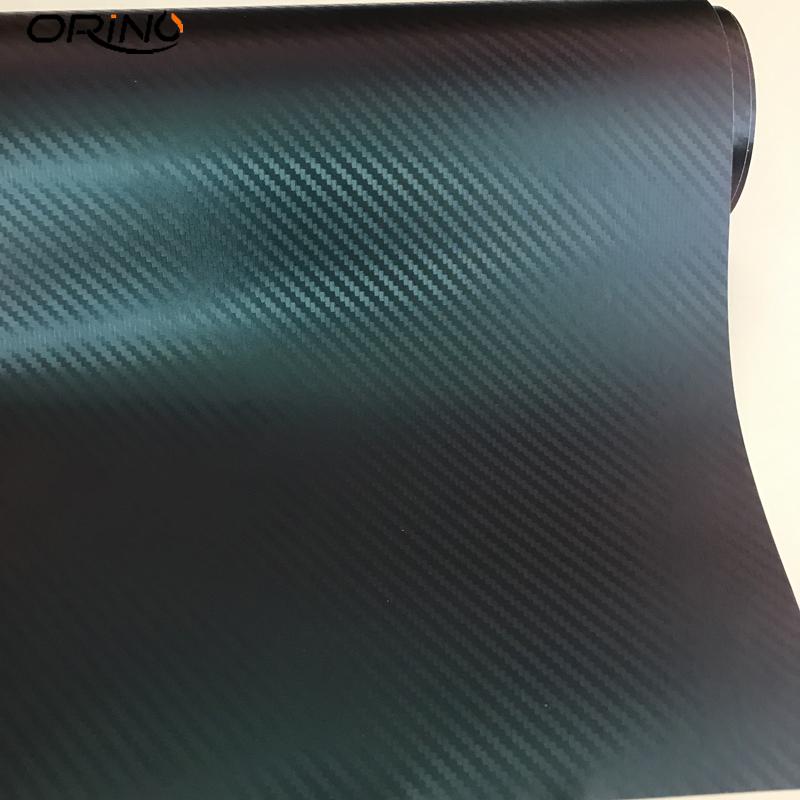 Изображение товара: Виниловая оберточная пленка из углеродного волокна с технологией выпуска воздуха синего цвета