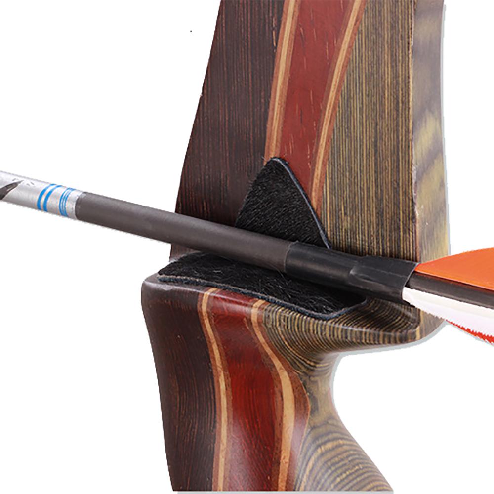 Изображение товара: Меховая подставка для стрел с клейким традиционным изогнутым бантом подставка для стрел для охоты стрельбы из лука аксессуары