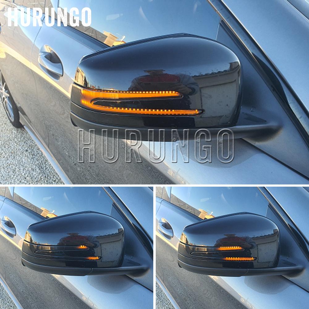 Изображение товара: Прокрутка светодиодных динамических поворотников, бокосветильник зеркальный мигающий свет, ретранслятор сигнала поворота для Mercedes-Benz W221 W212 W204 W246 X156 C117