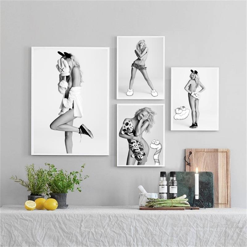 Изображение товара: Современная модная сексуальная модель для девушек, печать на холсте, декоративные настенные картины, плакат, печать для спальни, домашний декор