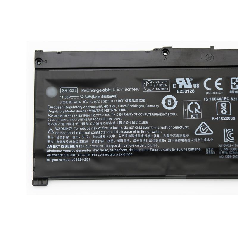 Изображение товара: Сменный аккумулятор для ноутбука UGB SR03XL 11,55 в для ноутбука HP PAVILION 15-CX L08855-855