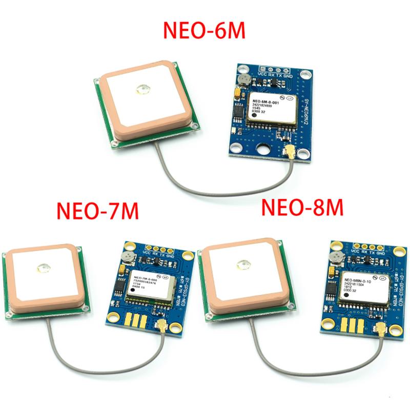 Изображение товара: Модуль GPS NEO-7M-000 MWC GY-NEO-6M/F7M/8M V2, модуль GPS управления полетом с EEPROM MWC APM2.5, управление полетом с антенной