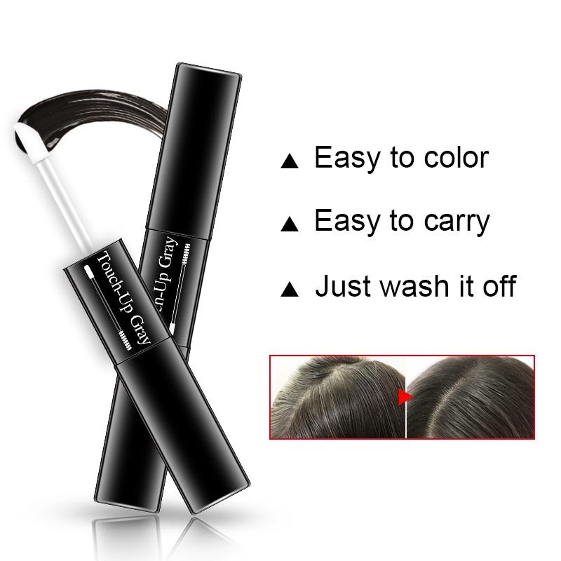 Изображение товара: Кисть для окрашивания волос Sevich, 2 в 1, восковая тушь для волос, временная краска для волос, седые и белые волосы, покрытие за 5 секунд