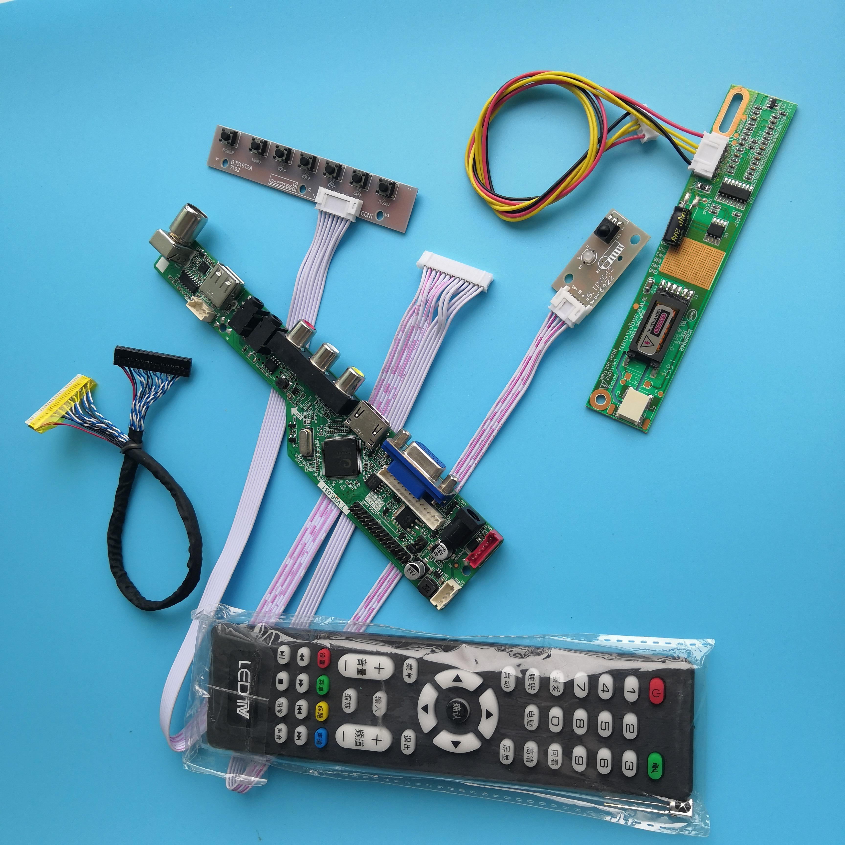 Изображение товара: Для B141PW01 V2 модуль ТВ плата контроллера 30pin материнская плата цифровой сигнал разрешение 1 лампы 14,1 