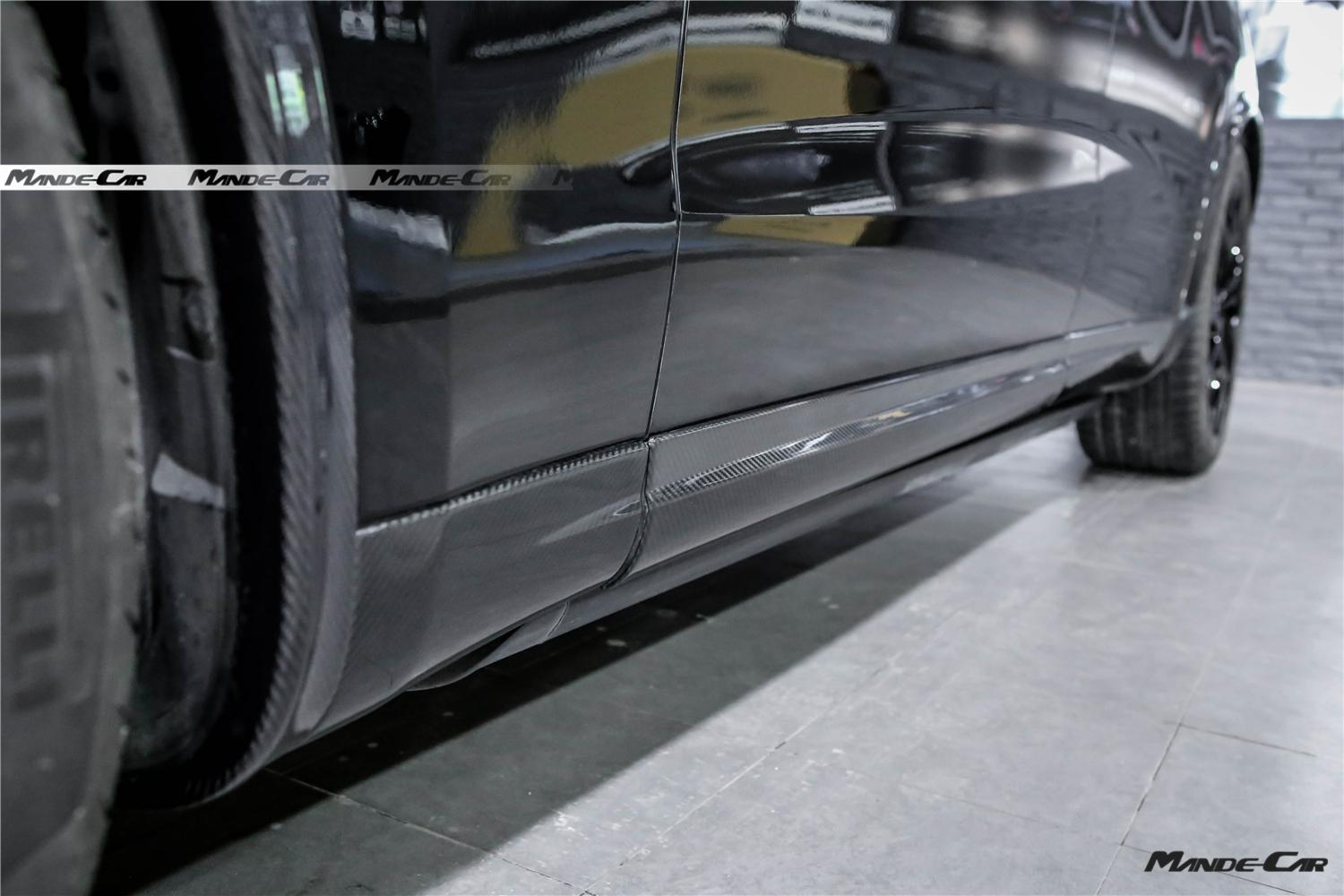 Изображение товара: Боковая юбка из углеродного волокна, удлинитель, боковая юбка, комплект для Maserati Levante