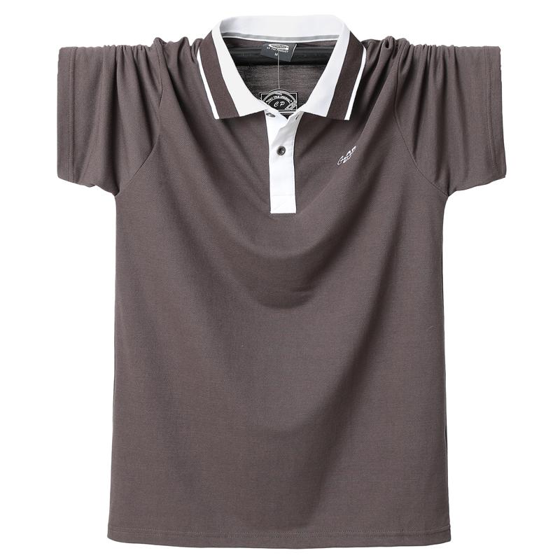 Изображение товара: Мужская приталенная рубашка-поло, хлопковая дышащая двухсторонняя рубашка-поло в полоску, 2019