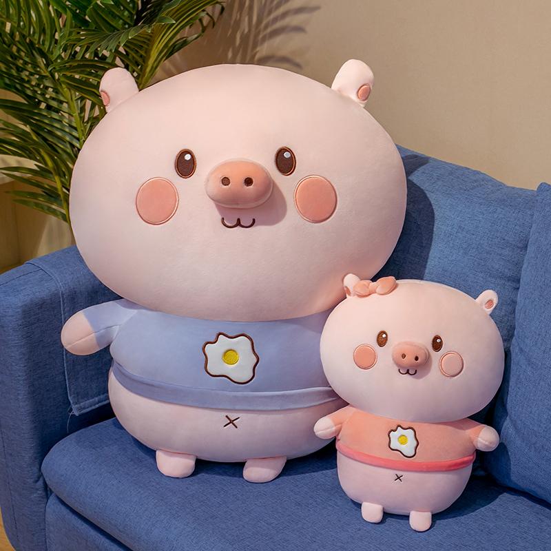 Изображение товара: Плюшевая игрушка Толстая свинья, сверхмягкая Мягкая кукла-животное, пуховая хлопковая игрушка 35/45 см, спутник плюша для сна для детей