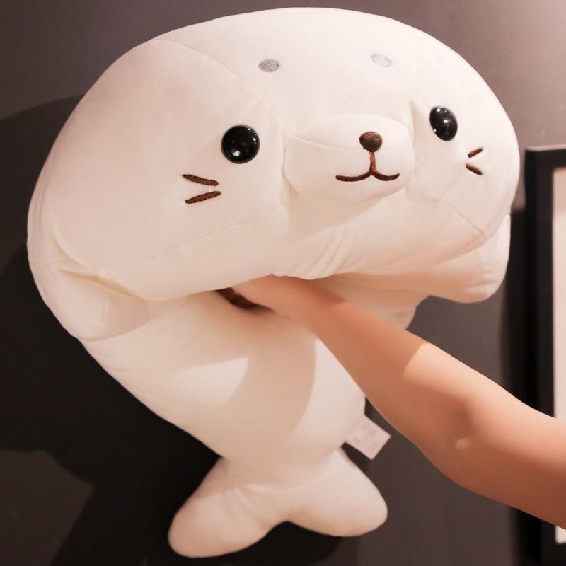 Изображение товара: Игрушка плюшевая белая, Реалистичная мягкая эластичная кукла-животное, 50/60 см