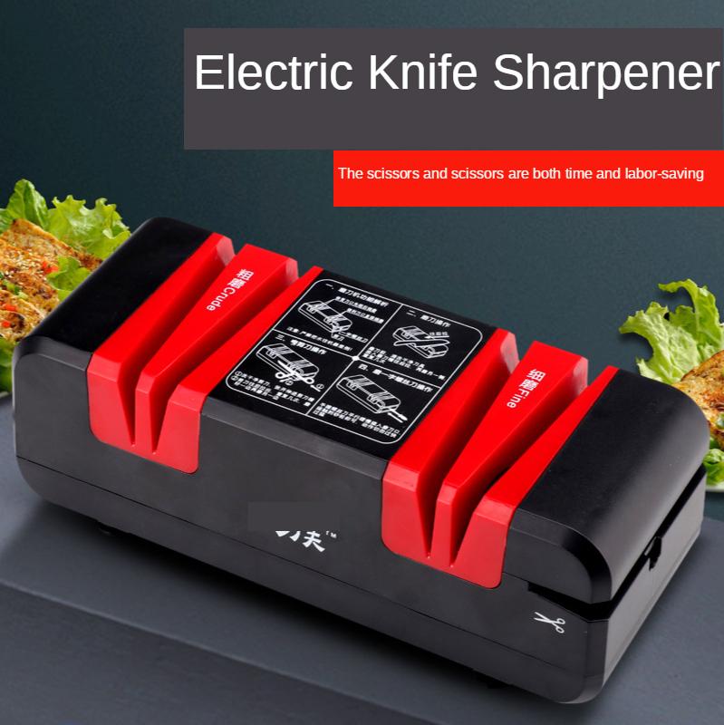 Изображение товара: Точильный камень, многофункциональная электрическая точилка для ножей, домашняя кухонная точилка для ножей, полностью автоматическая кухонная точилка