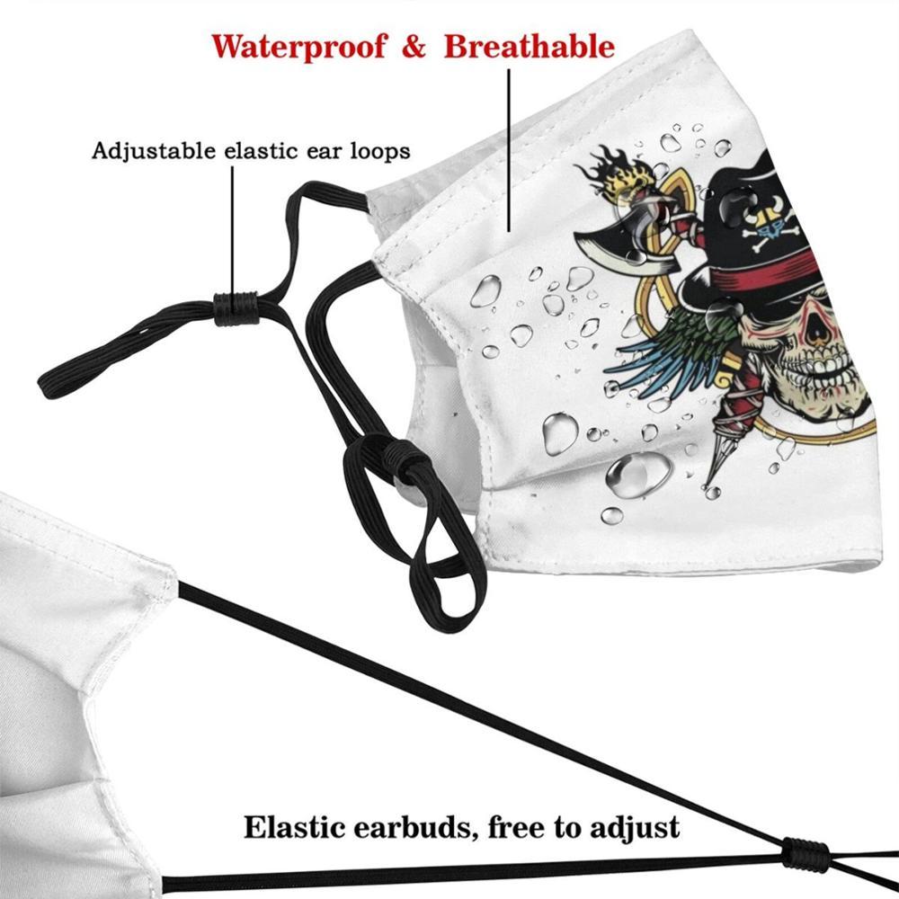 Изображение товара: Череп дизайн анти-Пылевой фильтр смываемая маска для лица для детей череп пирата