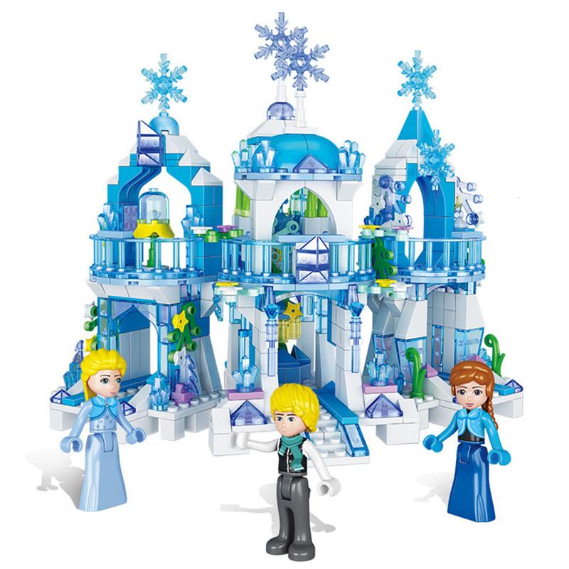Изображение товара: Для мальчиков и девочек друг серии Исландия Замок принцессы модель городской сад, строительные блоки для детей, игрушки Рождественский подарок на день рождения