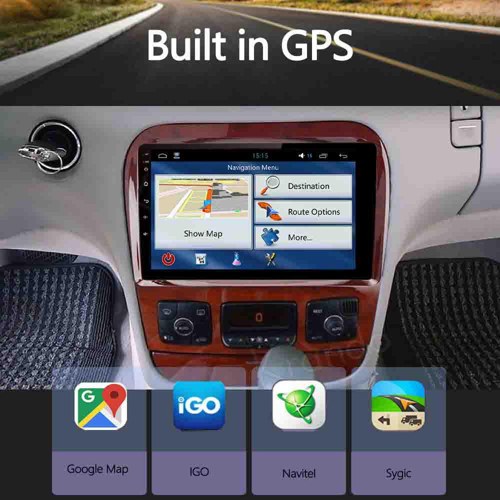 Изображение товара: Автомобильный мультимедийный радиоприемник Krando, Android 10,0, 9-дюймовый IPS-экран с полным сенсорным экраном, Benz S Class W220, S55-280-320-350-400-430-500-600, 1998-2005, аудио, GPS