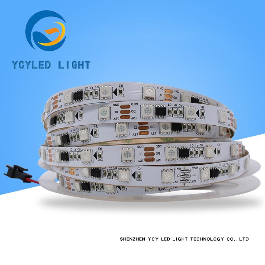 Изображение товара: Пиксельная Светодиодная лента SM16703 WS2811, 12 В постоянного тока, 5 м, полноцветная светодиодная лента Rgb 5050 светодиодный гибкая адресная цифровая светодиодная лента, оптовая продажа